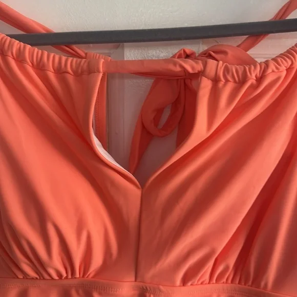 Vibrant Orange Kona Sol sz 18 swimsuit new w tags - Picture 2 of 5